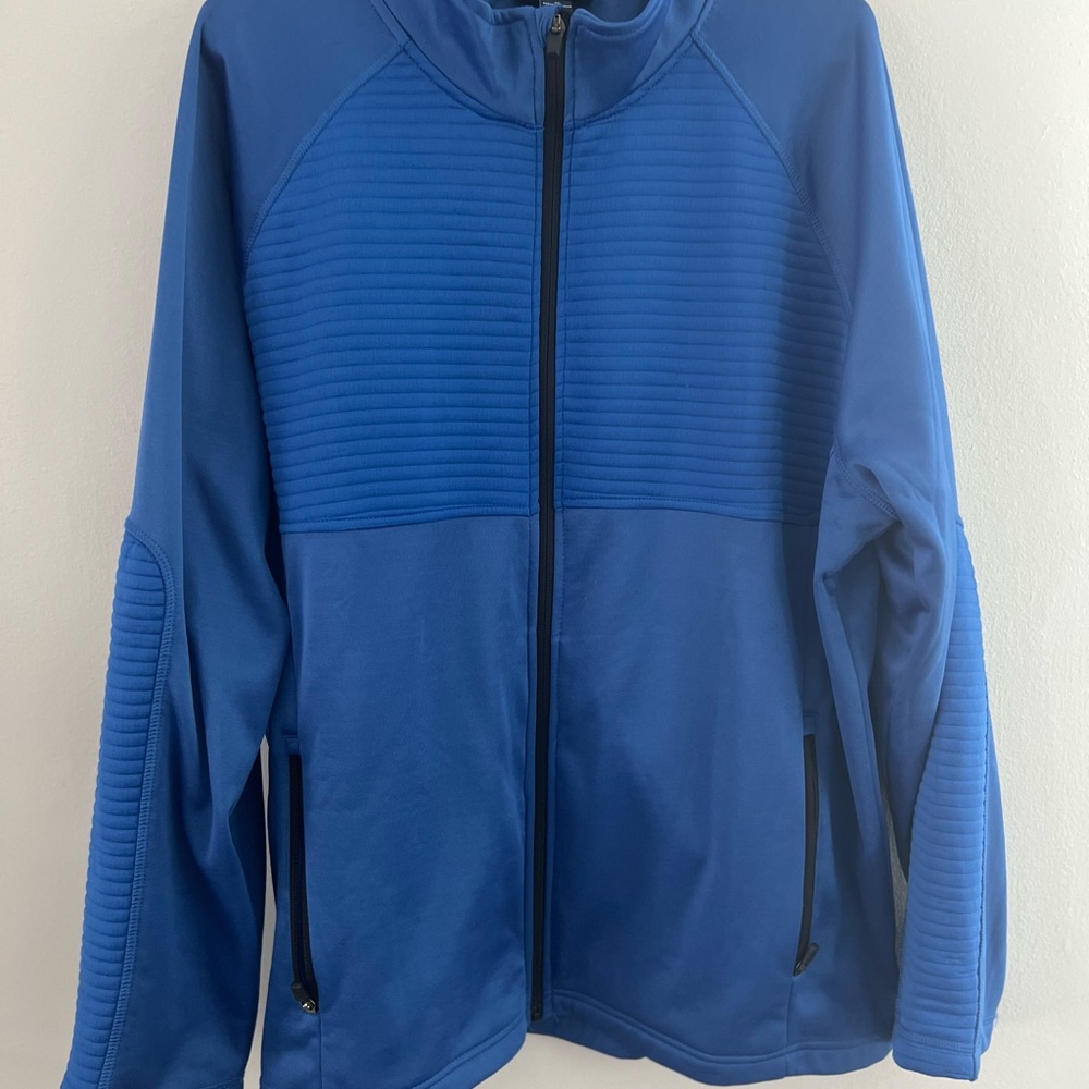 PGA Tour Mens XL Blue Golf‎ Full Zip Jacket